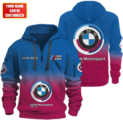 Personalized BW 3D Zip-Hoodie Cotton Jacket