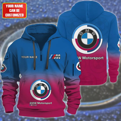 Personalized BW 3D Zip-Hoodie Cotton Jacket