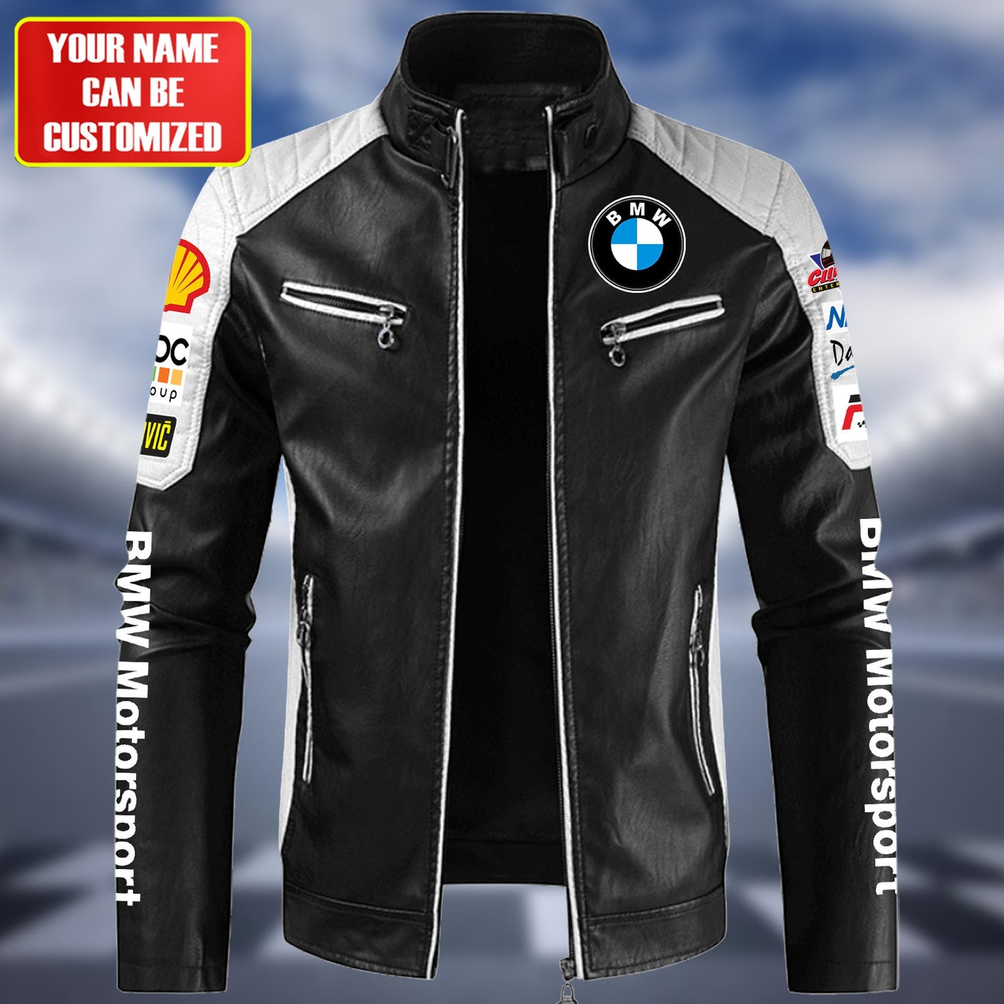 Personaziled BW2 New Leather Biker Jacket P270201