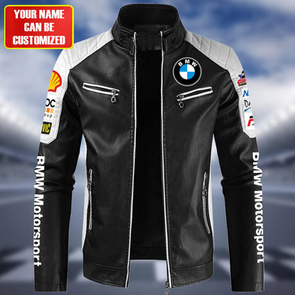 Personaziled BW2 New Leather Biker Jacket P270201