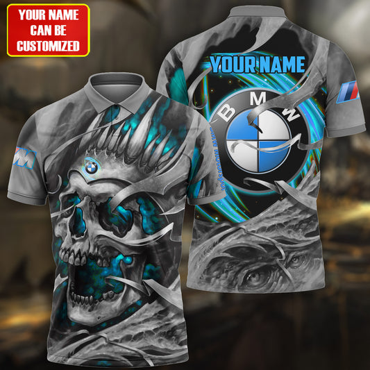 Personalized Teal Skull Bw All Over Printed Unisex Shirt Q310304