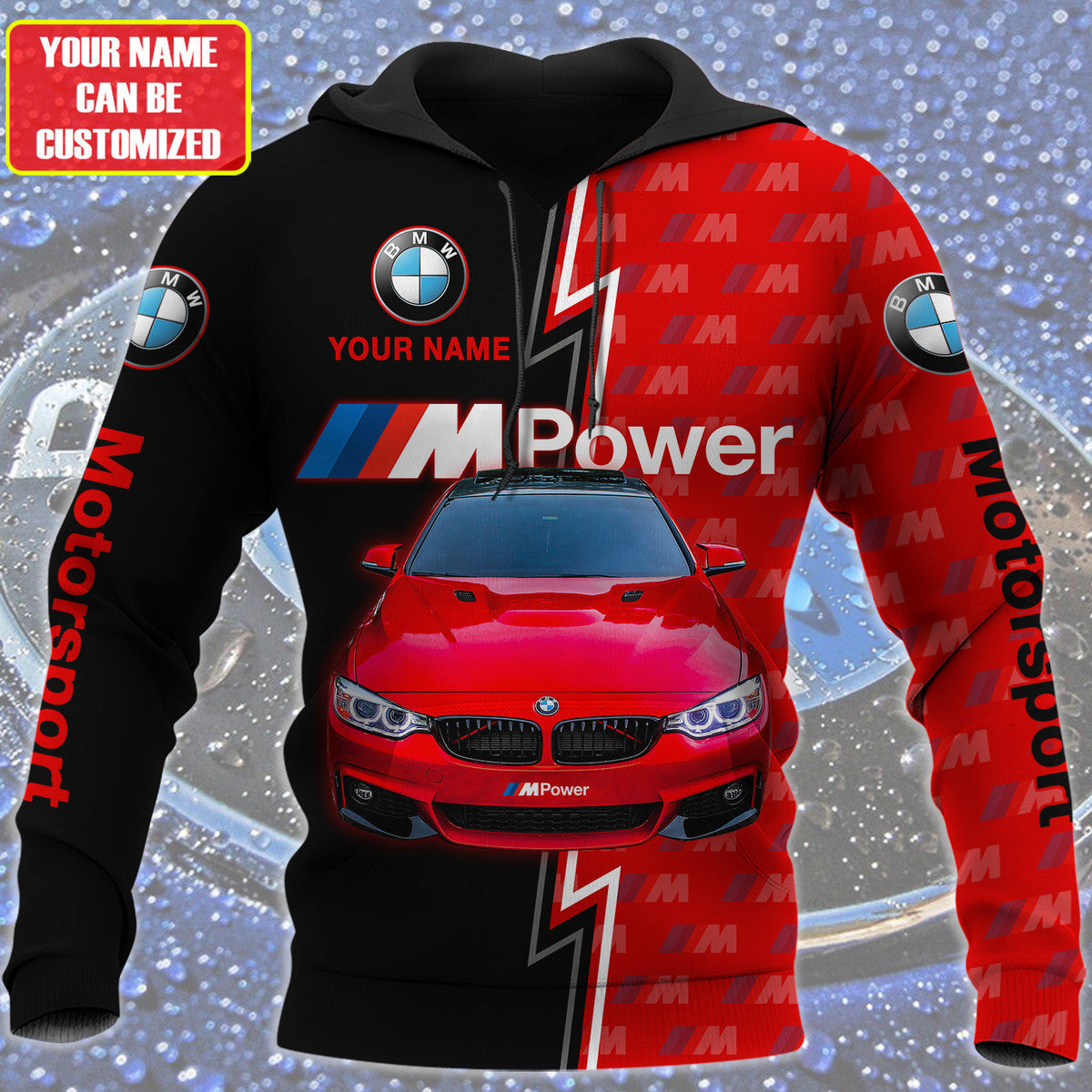 Personalized Red Bw All Over Printed Unisex Shirt Q070408