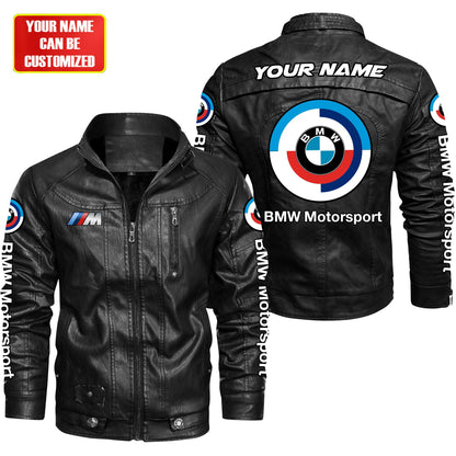 Personaziled BW Motorsport Vintage Leather Jacket P020801