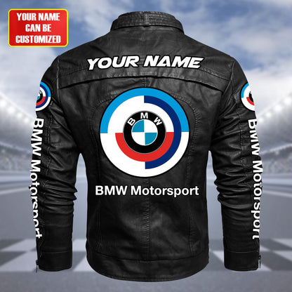 Personaziled BW Motorsport Vintage Leather Jacket P020801