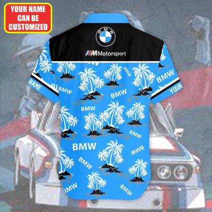 Personalized BW Motorsport Tropical Hawaii Shirt Beach Short P020805