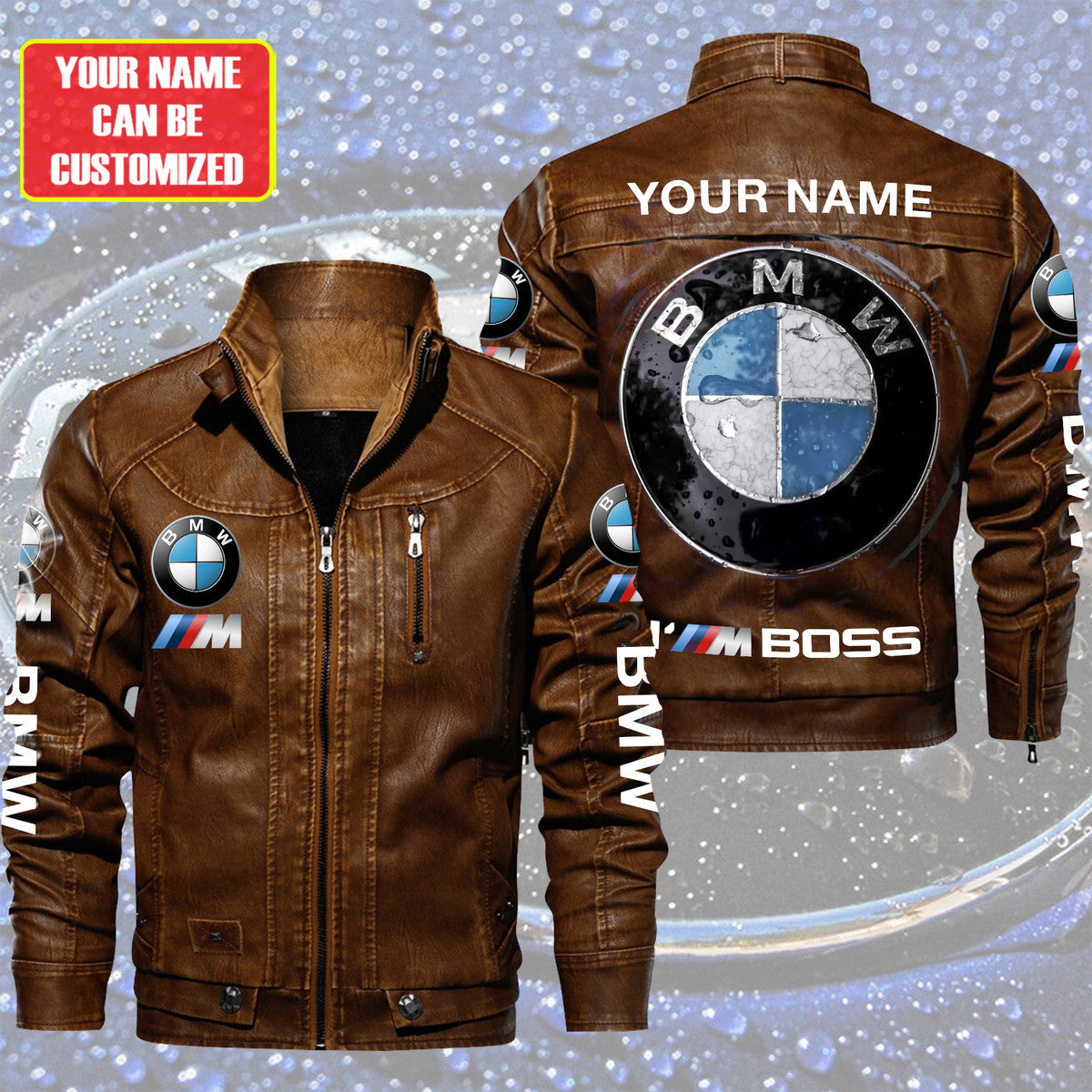 Personalized BW Boss Vintage Leather Jacket Q290804