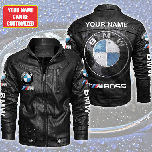 Personalized BW Boss Vintage Leather Jacket Q290804