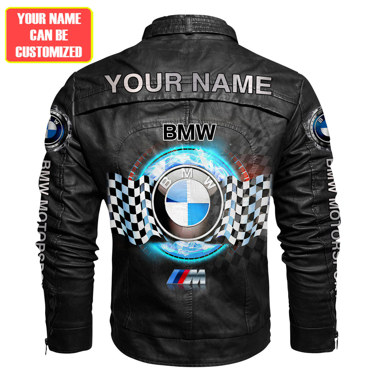 Personalized BW Race Vintage Leather Jacket Q210907