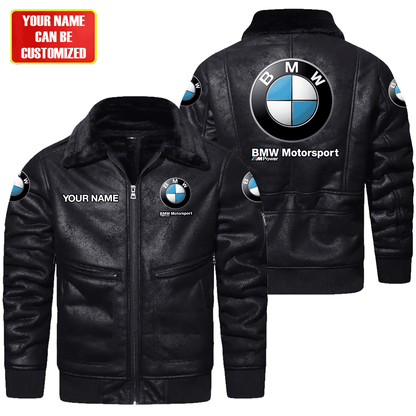 Personaziled BW Fleece Suede Winter Jacket P061003