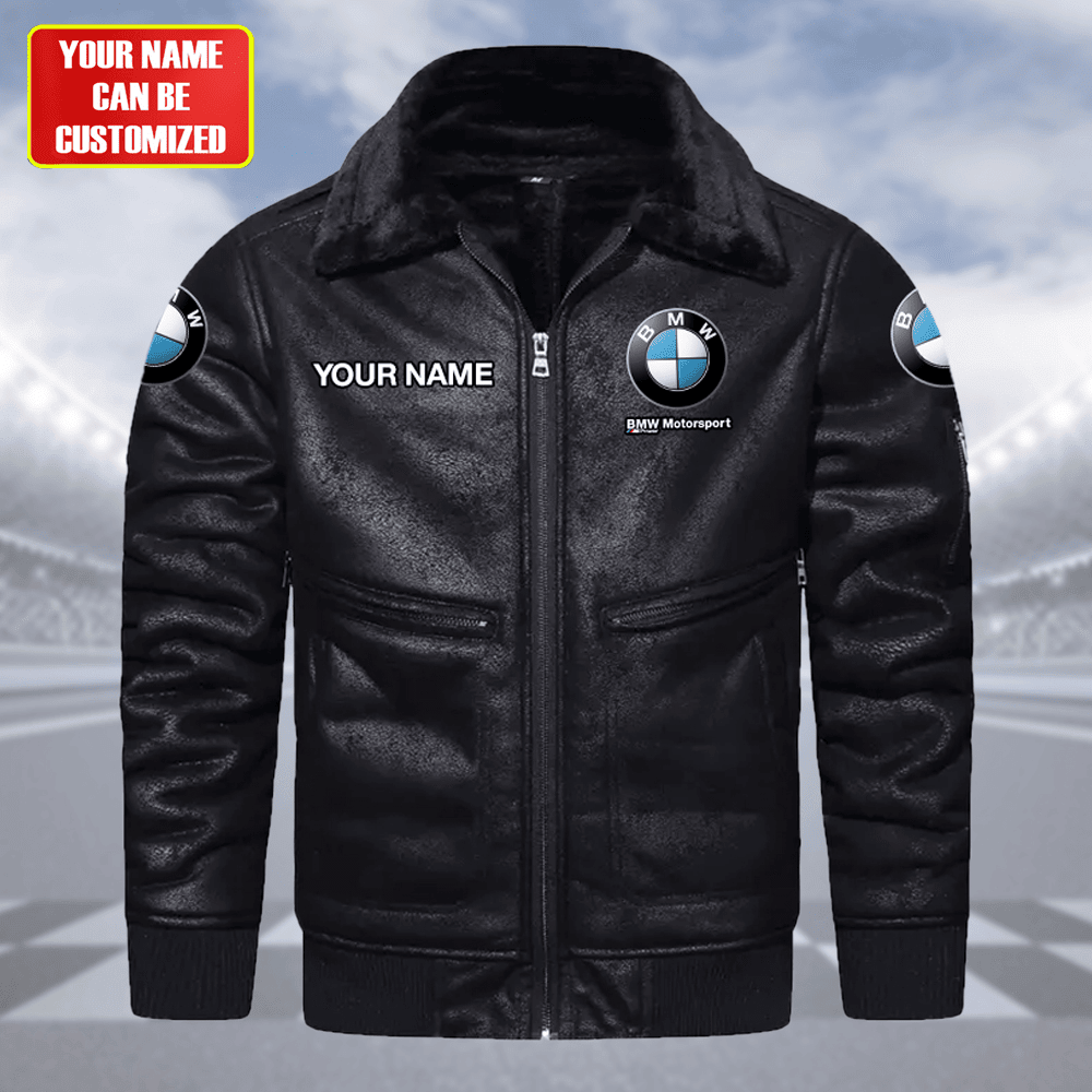 Personaziled BW Fleece Suede Winter Jacket P061003