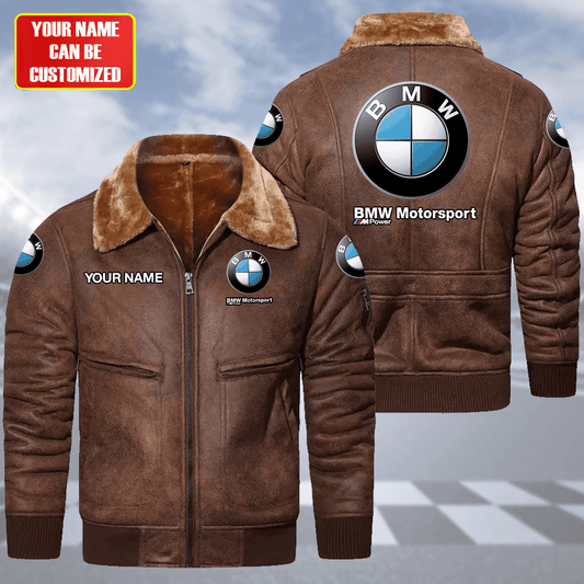 Personaziled BW Fleece Suede Winter Jacket P061003