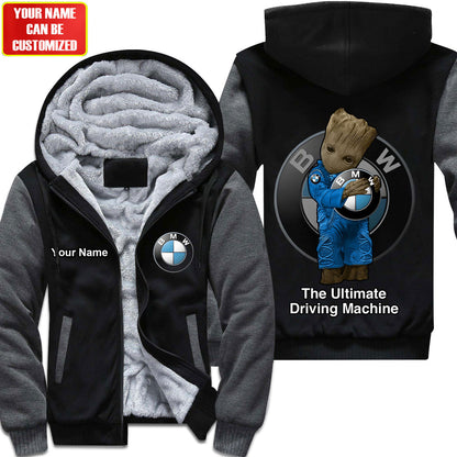 Personalized BW GR Fleece All Over Printed Unisex Shirt P241004