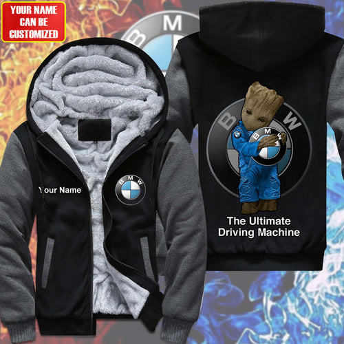 Personalized BW GR Fleece All Over Printed Unisex Shirt P241004