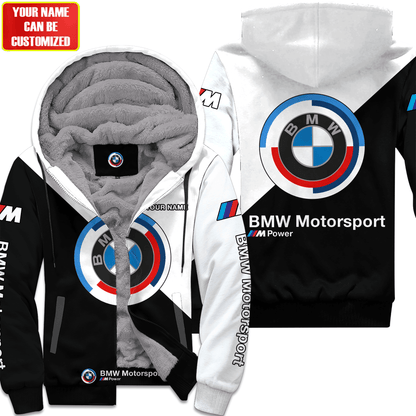 Personalized BW Fleece 3D All Over Printed Unisex Shirt White Version P220203