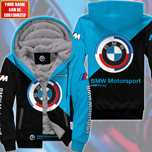 Personalized BW Fleece 3D All Over Printed Unisex Shirt Blue Version P220203