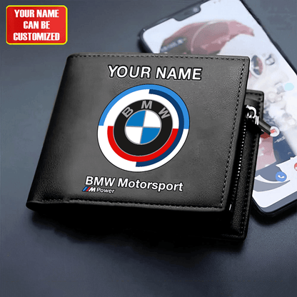 Personalized BW Motorsport Leather Wallet P290203