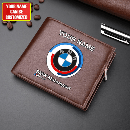 Personalized BW Motorsport Leather Wallet P290203