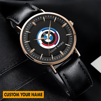 Personalized BW Motorsport Quartz Leather Watch P290207