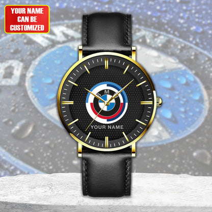 Personalized BW Motorsport Quartz Leather Watch P290207