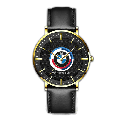 Personalized BW Motorsport Quartz Leather Watch P290207