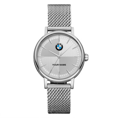 Personalized BW Stainless Steel Watch Men Women P060301