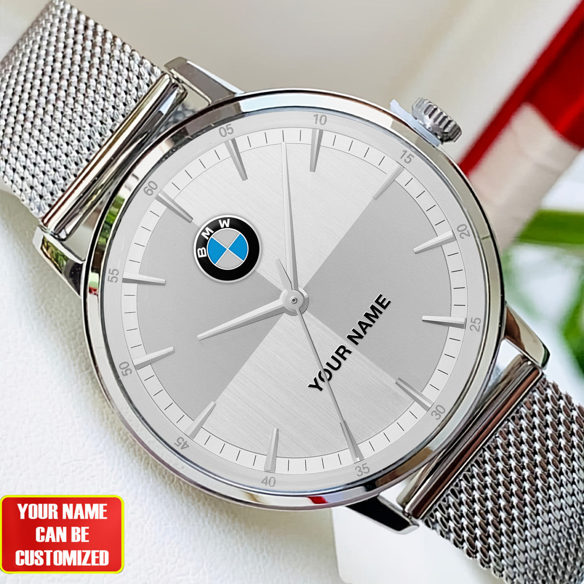 Personalized BW Stainless Steel Watch Men Women P060301