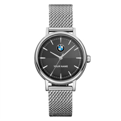Personalized BW Stainless Steel Watch Men Women P060301