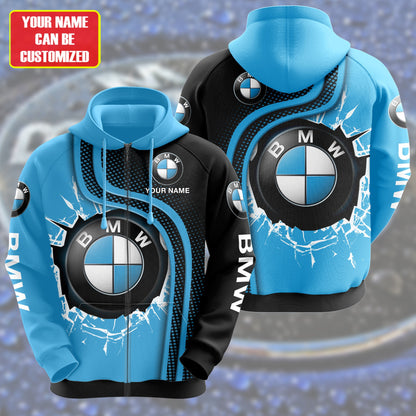 Personalized BW 3D All over Printed Hoodie and Sweatpants set
