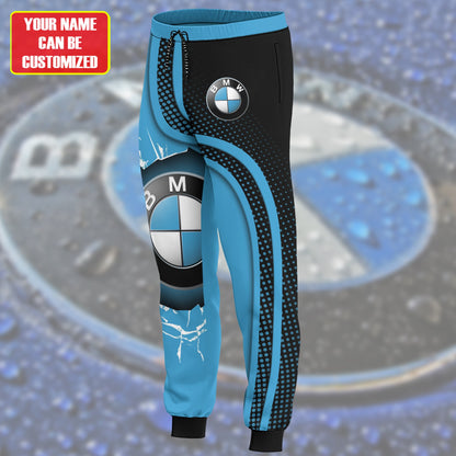 Personalized BW 3D All over Printed Hoodie and Sweatpants set
