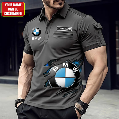 Personalized BW Sport Men Polo Short Sleeve Shirt
