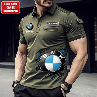 Personalized BW Sport Men Polo Short Sleeve Shirt