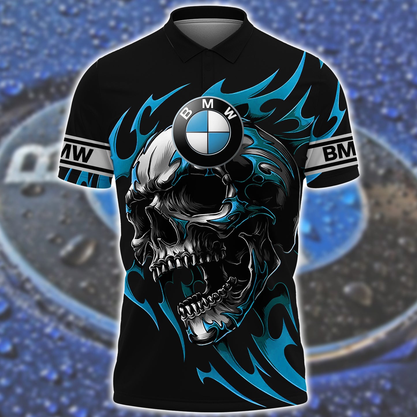 Bw Skull All Over Printed Unisex Shirt P040301