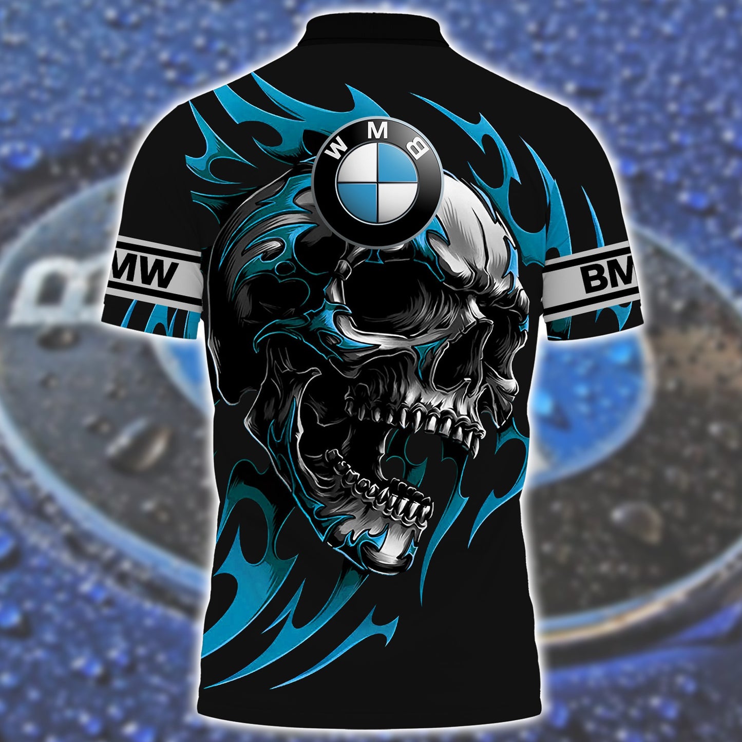 Bw Skull All Over Printed Unisex Shirt P040301