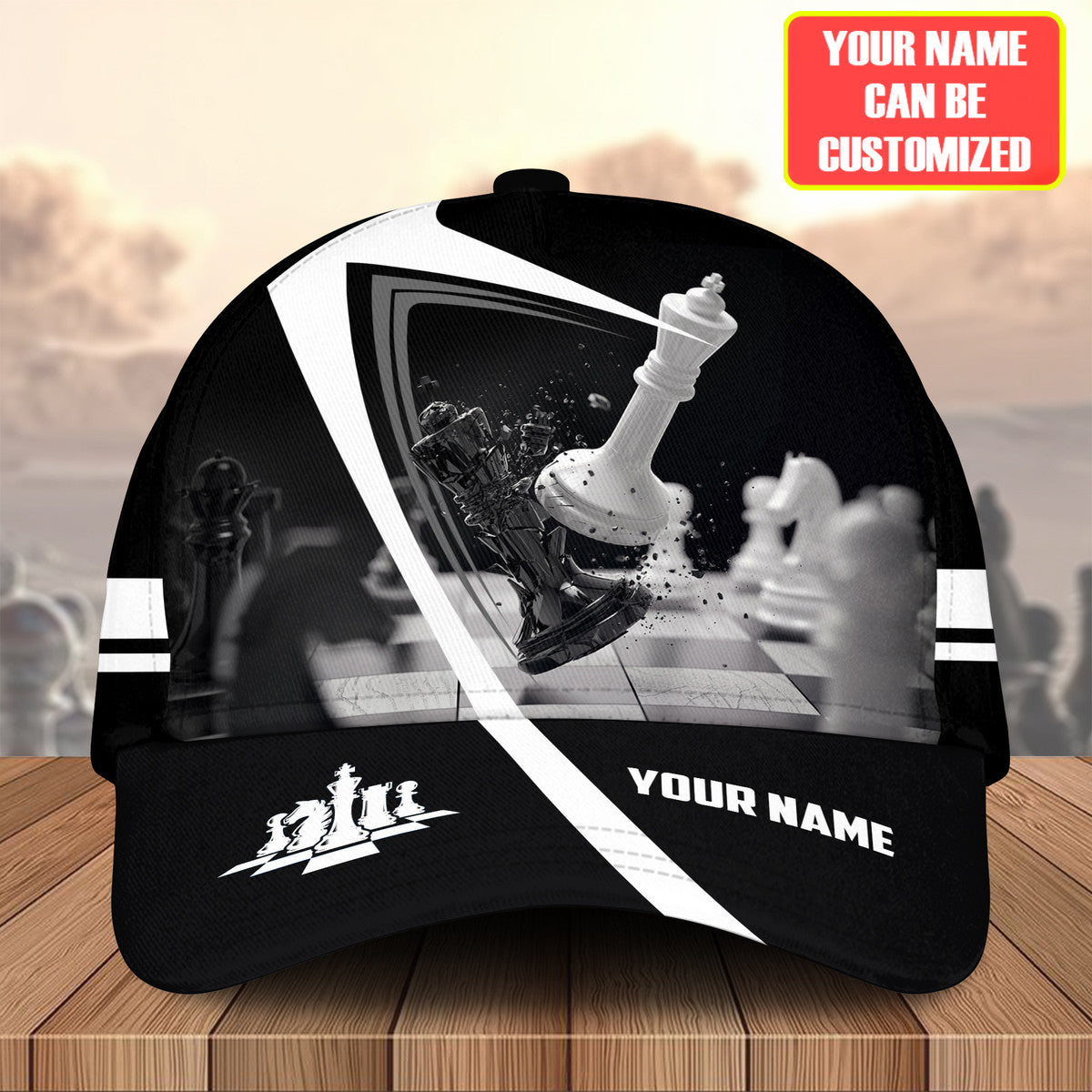 Personalized Name Chess Q3 Classic Cap Q230201