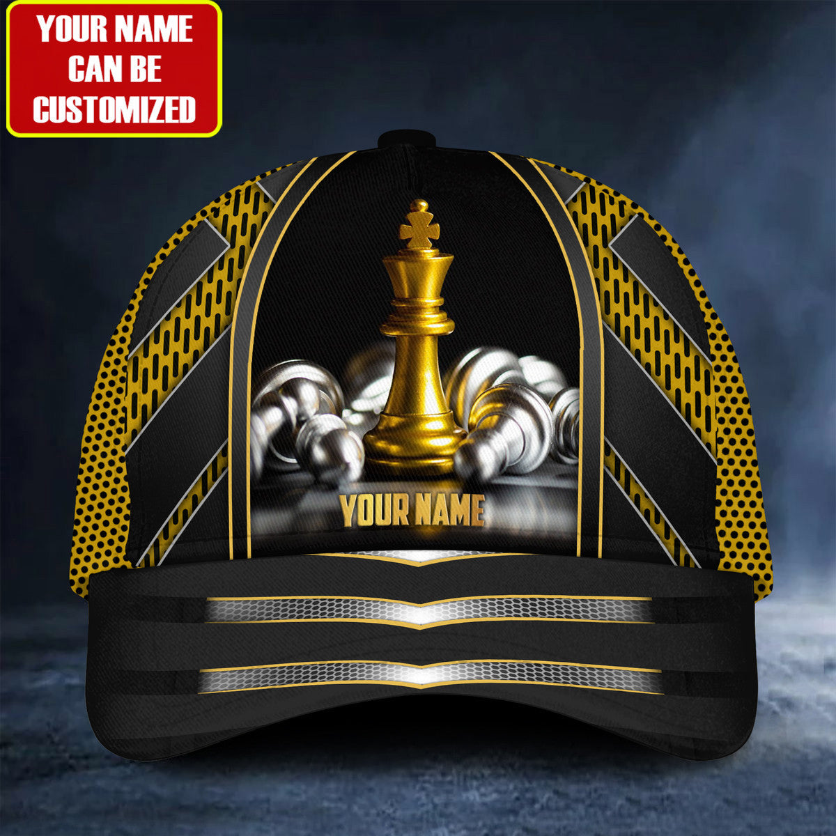 Personalized Name King Chess Q5 Classic Cap Q200206