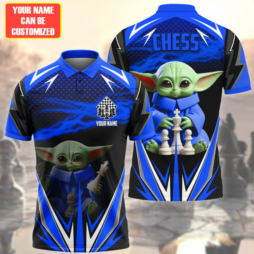 Personalized Name Yd Chess Blue Version All Over Printed Unisex Shirt Q040604