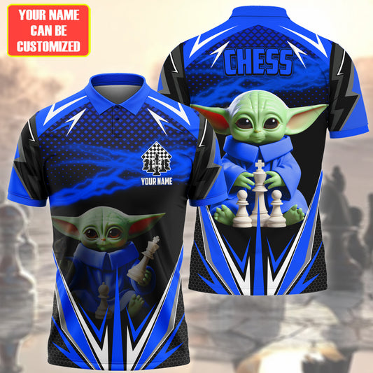 Personalized Name Yd Chess Blue Version All Over Printed Unisex Shirt Q040604