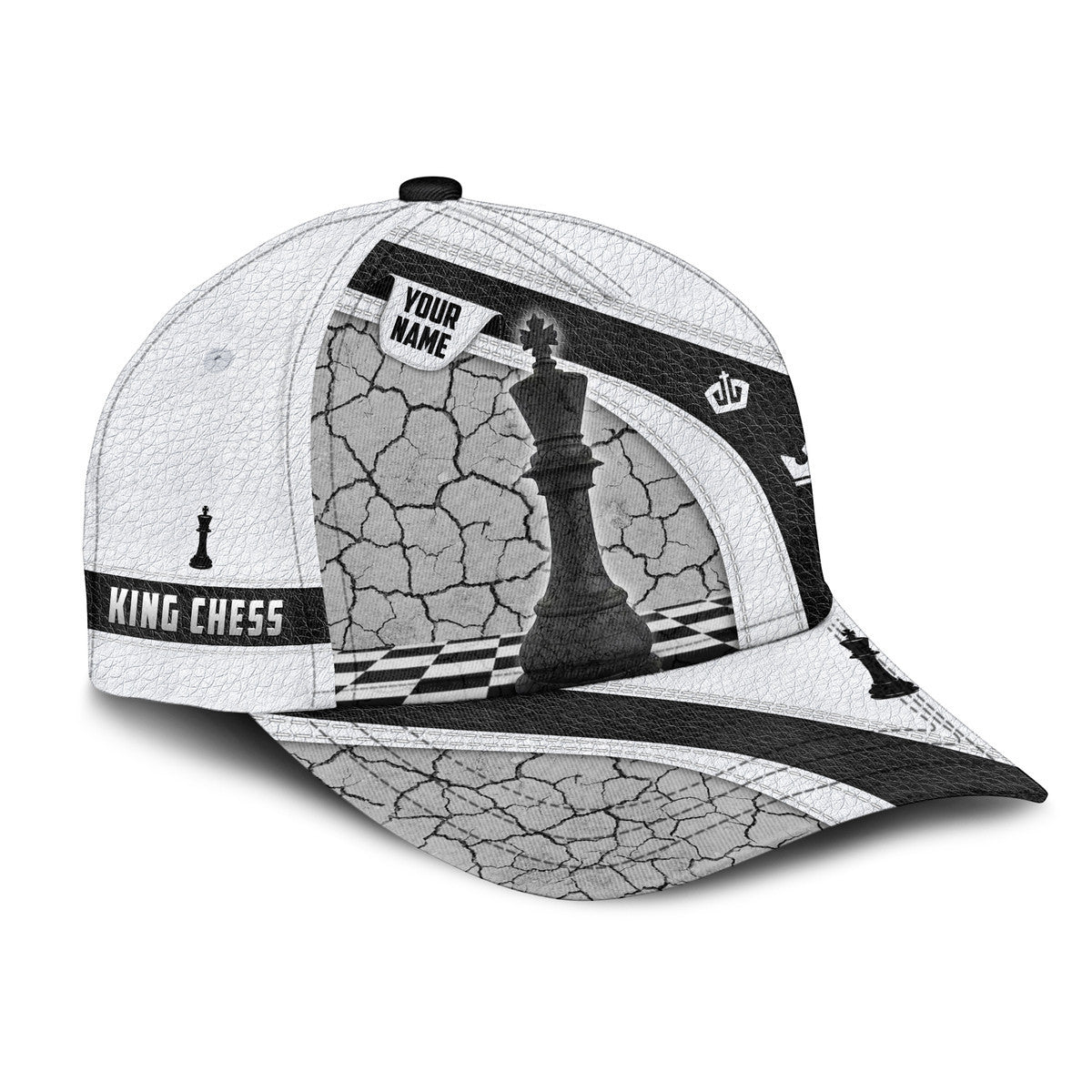 Personalized Name King Chess Classic Cap Q130302