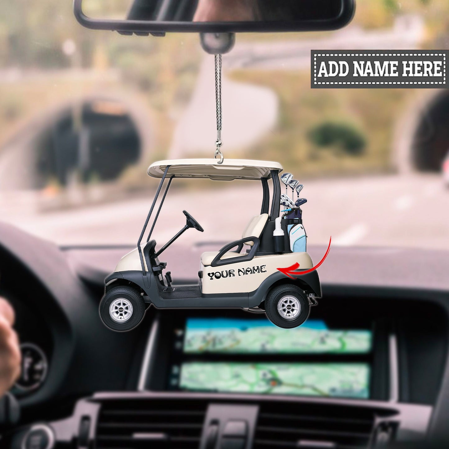 HKM Golf Personalized Car Ornament