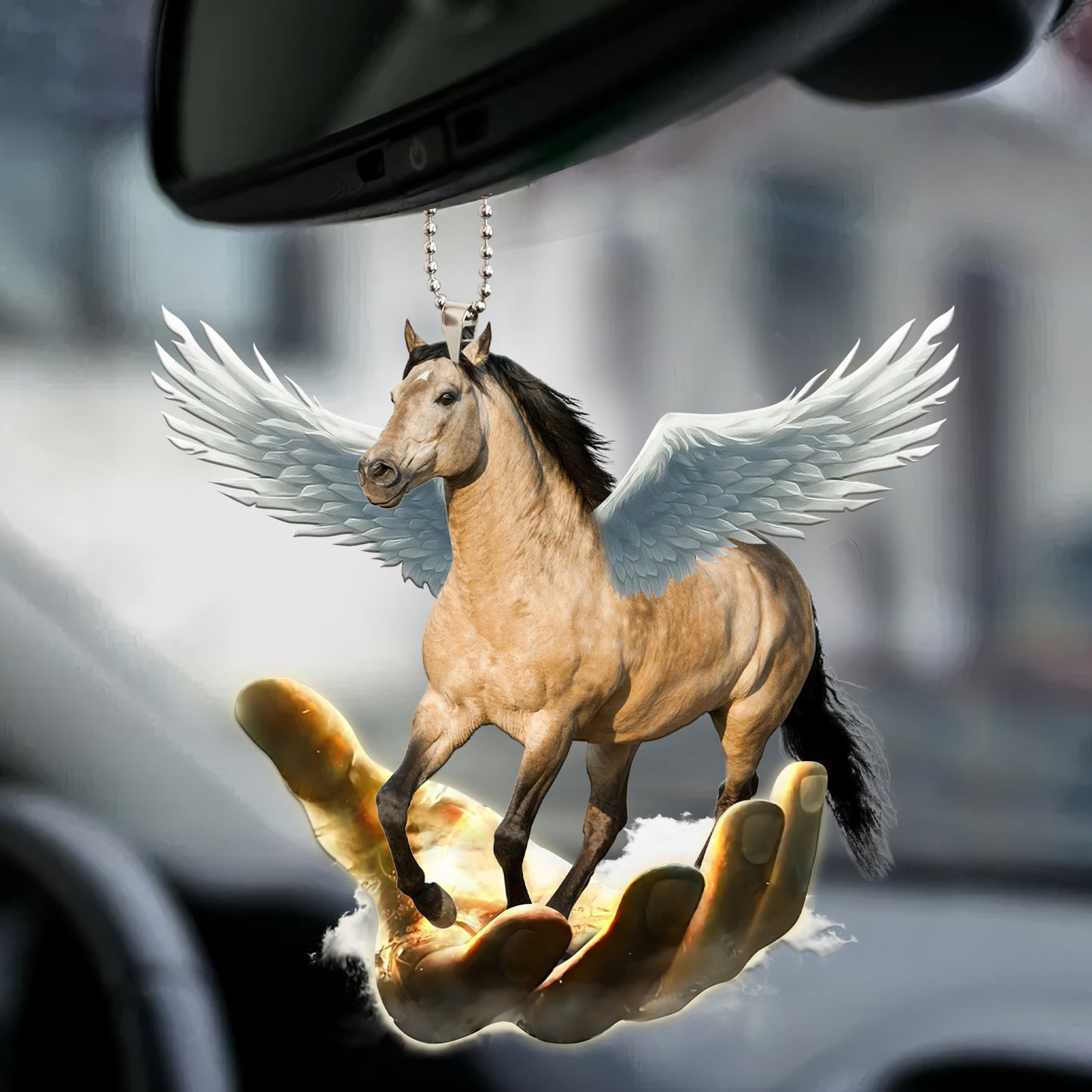 Dun Horse Wings Car Ornament Q250203