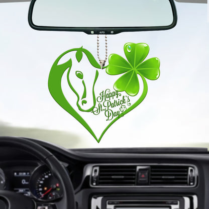 Horse Patrick Day Car Ornament