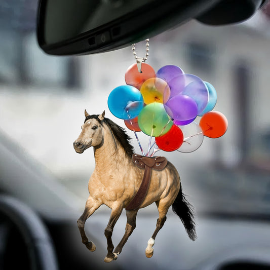 Dun Horse Bubbles Car Ornament