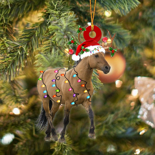 Dun Horse Christmas Funny Ornament Q131008