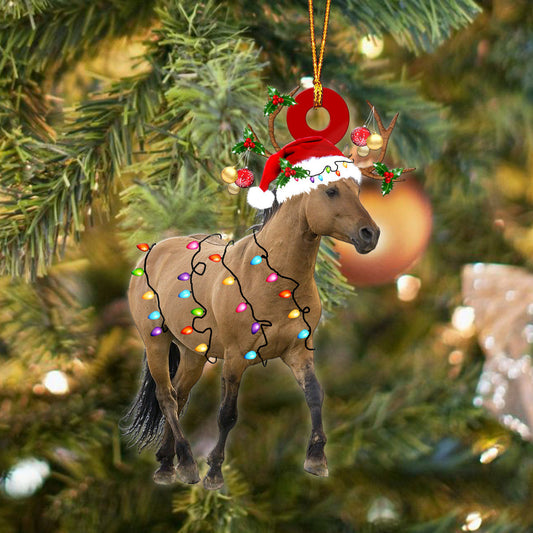 Dun Horse Christmas Funny Ornament Q131008