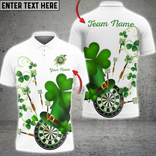 Darts Four Leaf Clover S10 Personalized Name 3D Shirt For Darts Player