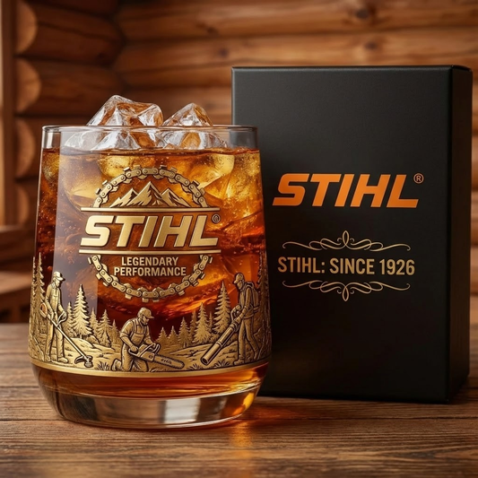 Stihl Legendary Perfomance Whisky , Limited Edition Whiskey Glass , Holiday Gifts