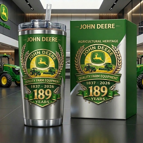 John Deere Stainless Tumbler 20oz 30oz Cup