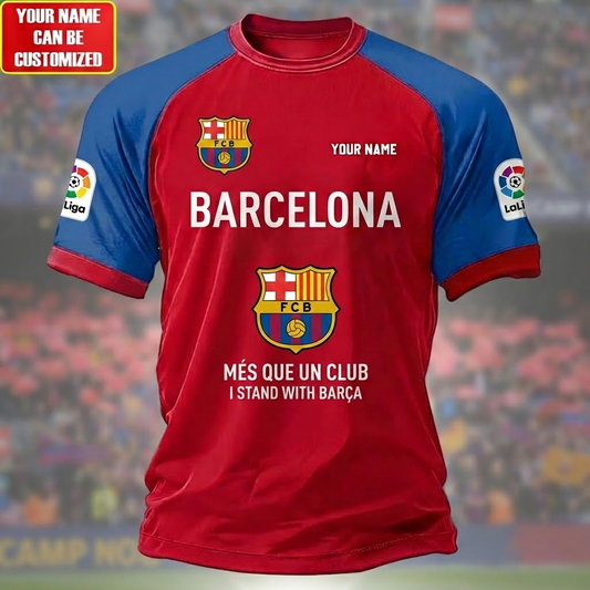 Personalized Barca Shirt , Set , Zipper Polo, Hoodie , Short , Polo , hawaii