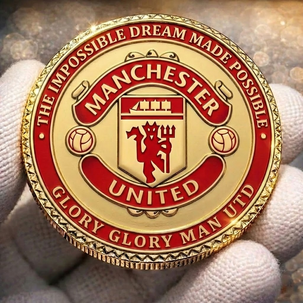 M.U Glory Glory Old Trafford Commemorative Coin