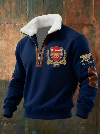 Arsenal 140th Anniversary Fleece Collar Sweatshirt